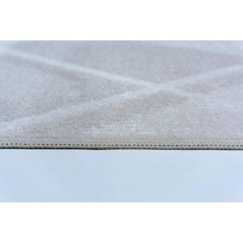 Siena Cream Soft Touch Densely Woven Acrylic Carpet, Square 2'8"