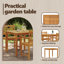 2 - Person Wood Patio Dining Set with Square Table-693459118