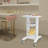 17.7X16.5X29” 3-Tier Portable Rolling Trolley