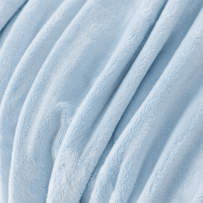 Jeté en molleton ultra doux, Bleu