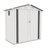 6X3.6FT Metal Storage Shed,Tool Shed With Peaked Roof Waterproof With Clear Window And Lockable Door Compact Tool Shed For Garden, Backyard,Patio,Sundries And Bike Storage, White