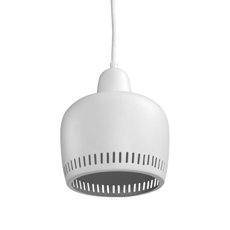 Luminaire suspendu en dôme unique 1 lumière Manhattan, Blanc mat