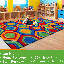 Tapis d'aire de jeu avec hexagones-10330244