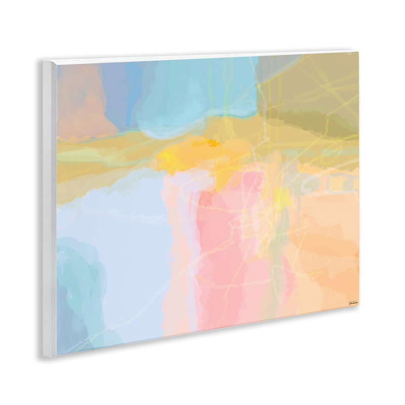 Art mural pastel à motif collé par Michael Tienhaara