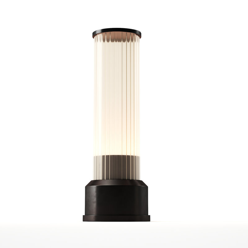 CANDLESTICK Rechargeable Cordless LED Table Lamp, 3-Levels Brightness Touch Sensor Control, Graphite, Gray