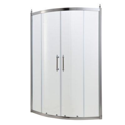 Shower Door 36" X 72" Framed Tub Shower Enclosure In Chrome, 1/4 In. (6Mm)