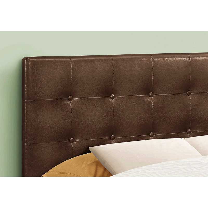 Bed, Headboard Only, Full Size, Bedroom, Upholstered, Full, Brown