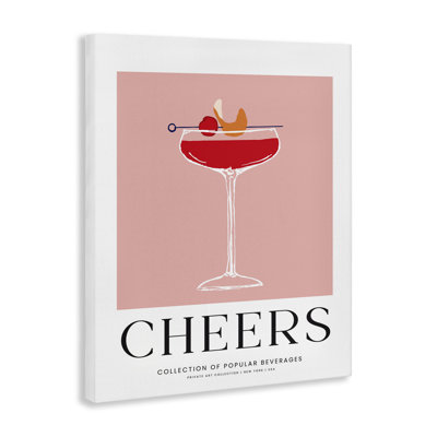 Art mural sur toile Minimal Cheers