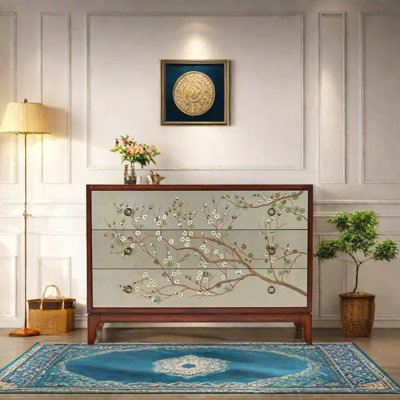 Armoire de rangement peinte rétro