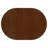 Dark Walnut Oval Extension Leaf Dining Table