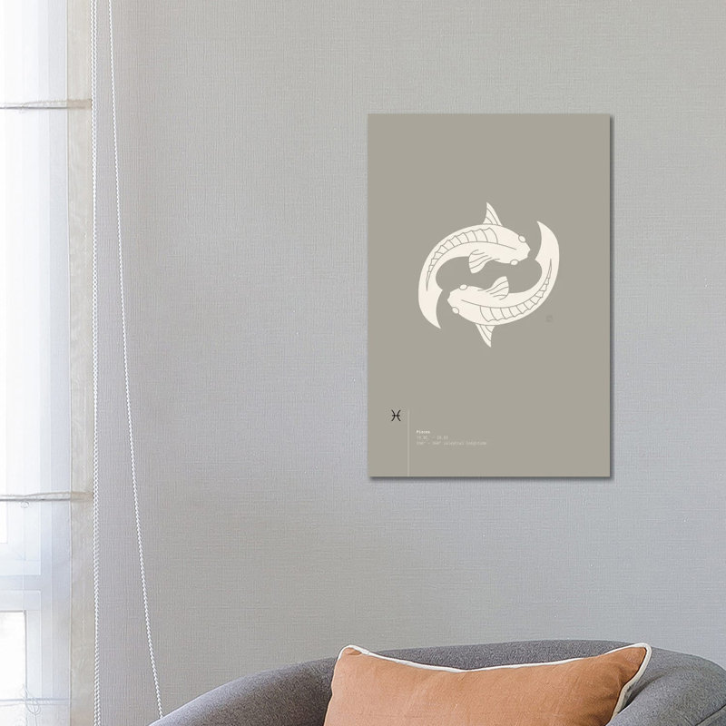 Pisces by Thoth Adan - Wrapped Canvas Print, 66.04 cm H x 45.72 cm W