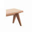 Banc en rotin et finition naturelle
