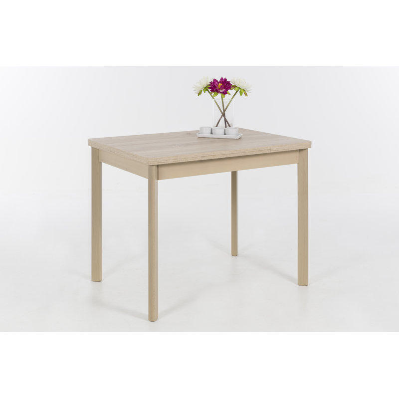 Hinderich Solid Wood Base Dining Table, Sonoma Oak