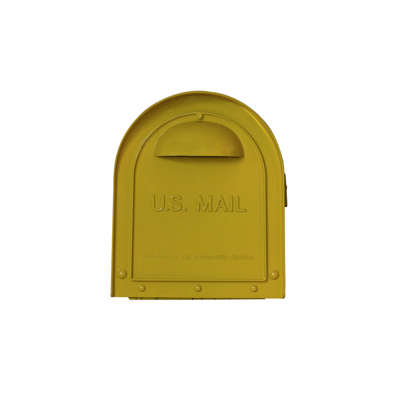 Boîte aux lettres Dylan, Jaune / Chrome