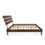 Lit plateforme en bois massif avec tête de lit ajustable Caden, style Mid-Century moderne-1991240162-1991240175