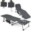  2 pièces de fauteuil de bronzage avec trous pour les accoudoirs faciaux, dossier à 4 niveaux et coussin latéral-133258844-133258852