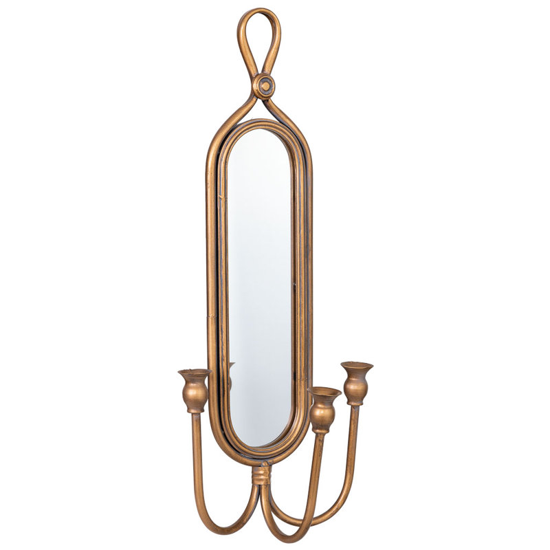 Metal Wall Wall Sconce, Gold