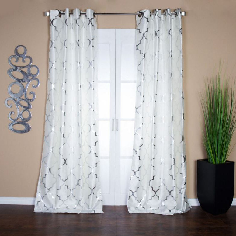 Semi Sheer Curtain Single Panel, 54" W x 108" L, Taupe