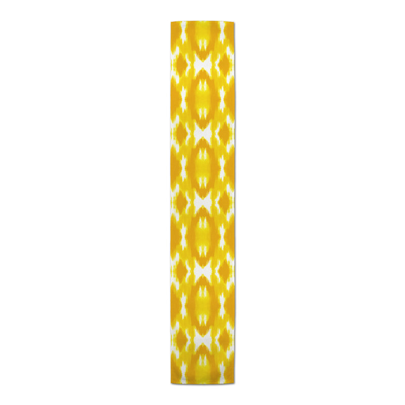 Bleuette Rectangle Polyester Table Runner, 72" x 16", Yellow