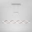 Luminaire suspendu ADN linéaire, chrome