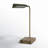 Francie 15" Brass/Brown Desk Lamp with USB