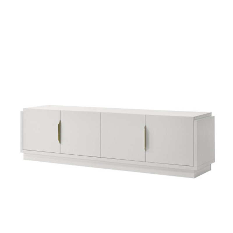 Palmer 70"W White 4-Door TV Stand