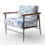 Chaise rembourrée Coastal - Fauteuil Blue Meadow-272018561