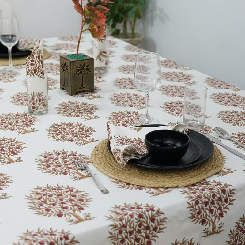 Serviette de table fabriquée à la main FabXDine 18 X 18 pouces - Design intemporel pour tout événement, Anar, rouge