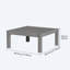 Ensemble de conversation modulaire de patio pour 4 personnes avec coussins, ensemble de conversation 5 pièces imperméable toutes saisons pour l'extérieur, gris-1724921525-1724921528-1724921534