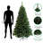 Pre-Lit Christmas Tree  Artificial Hinged Xmas Tree With  Foldable Stand