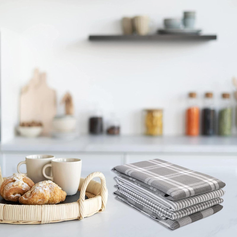 Cotton Kitchen Towel, Gray