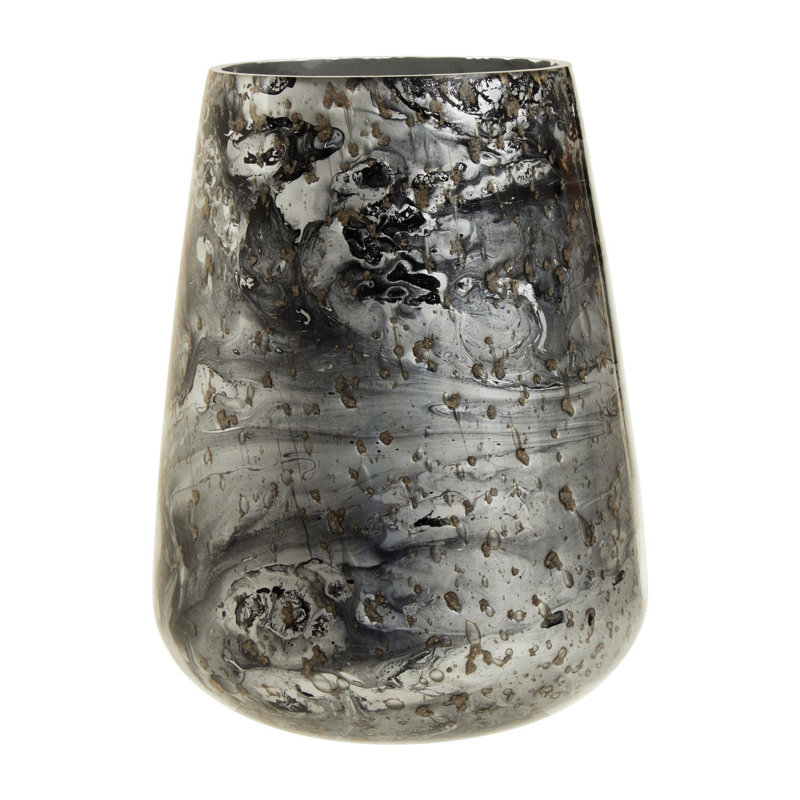 Marlene Glass Table Vase, 20cm H x 15cm W x 15cm D
