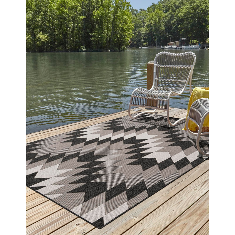 Tapis noir Aucun Nykeia, Rectangle 2 pi x 3 pi 1 po