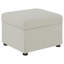 Repose-pieds avec rangement relevable hydraulique Merced Beige