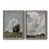 Toile avec cadre gris