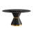 Round Stone Top Metal Base Dining Table