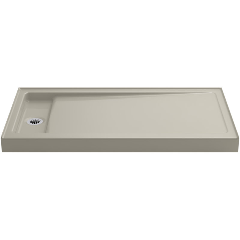 Bellwether Single Threshold Shower Base, Sandbar, Left