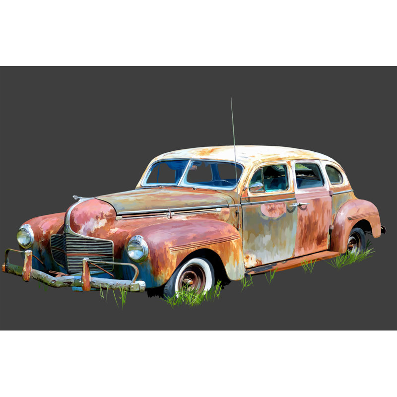 Rusty Car II by Emily Kalina - Wrapped Canvas Art Prints, 30cm H x 46cm W x 3.8cm D