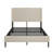 Beige Full Bed Frame With Charging Station And Storage Headboard, Quiet , Strong Metal Slats, No Box Spring Needed Size Platform Velvet Headboard Station, Slats For Support, Spring, Fast Assembly-1828291389