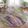 Machine Washable Indoor/Outdoor Xhevrie Purple Rug