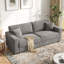 Canapé 87 places en tissu chenille de 87 po, canapé confortable à assise profonde, grand canapé moderne avec accoudoirs larges et coussins, canapé de maison à cadre en bois pour le salon-677668757