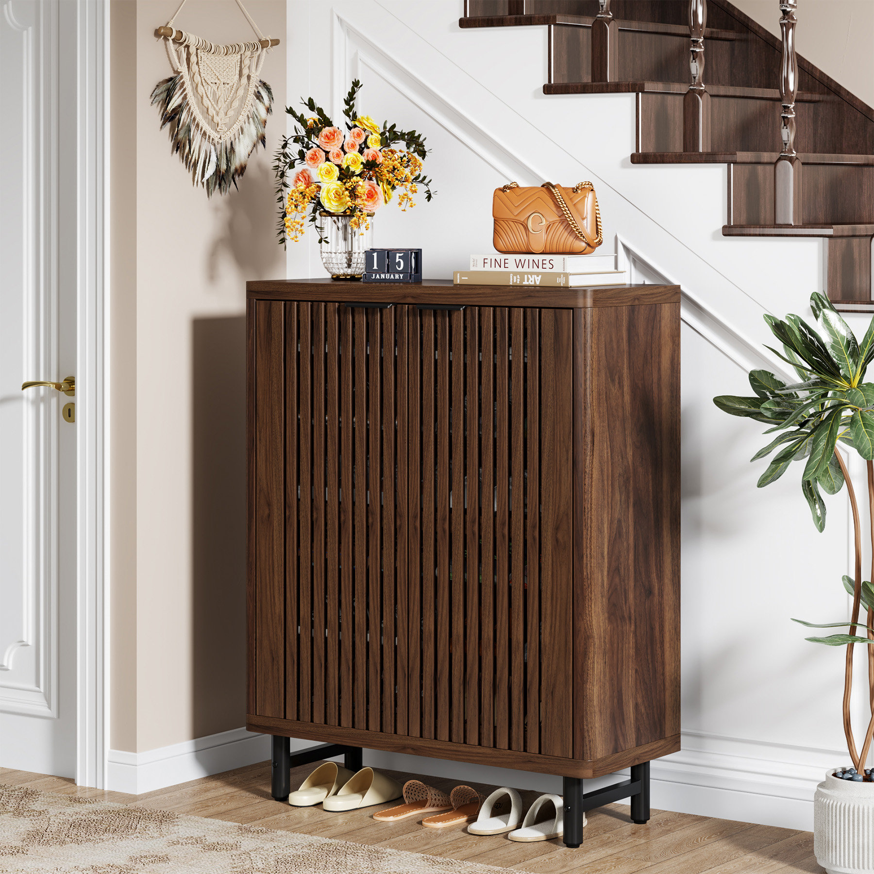 Loon Peak® 24 Pair Shoe Storage Cabinet | Wayfair