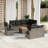 Vidaxl Garden Sofa Set Grey
