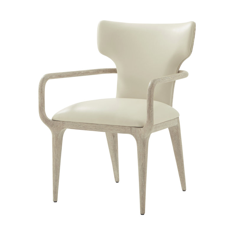 Repose Leather Arm Chair, Gray