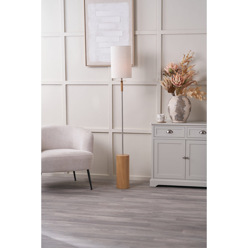 Bobbylee 161cm Brushed Traditional Floor Lamp
