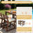 Rustic 5-Piece Acacia Wood Outdoor Bar Set with Cushions for Patio, Garden, or Poolside-1684327978