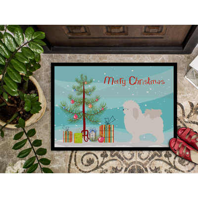 Tapis de porte pour l’extérieur antidérapant de noël bolognese