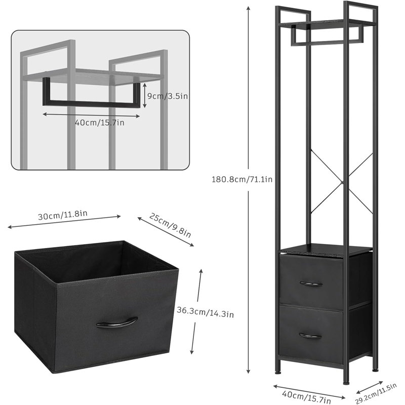 Metal Freestanding Coat Rack