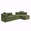 Canapé modulaire avec repose-pieds mobile-389403337