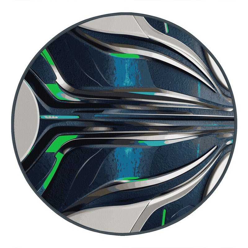 Pulsar Drift Rug, Square 8'